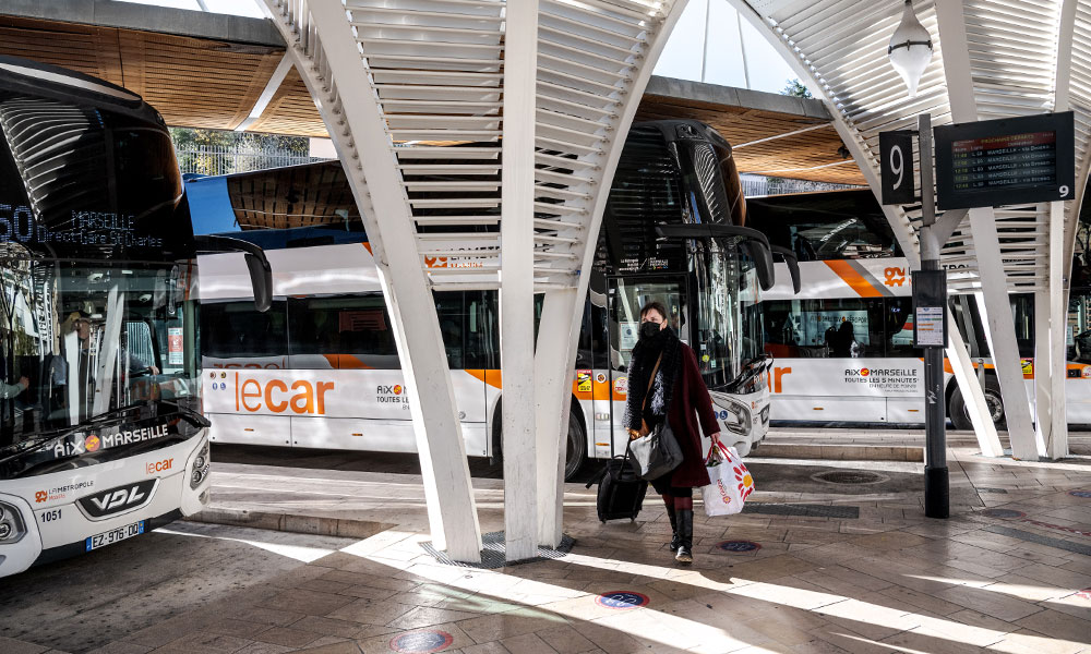 Aix- Arrêt de bus